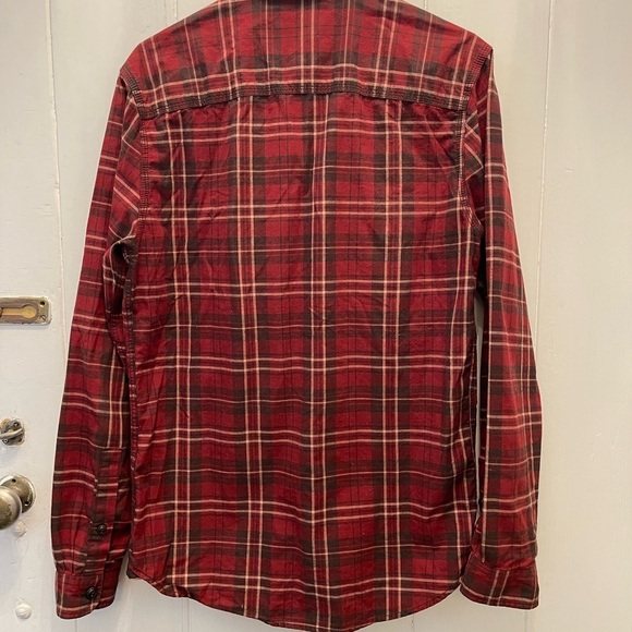 Roots | Red Plaid Cotton Shirt - Picture 6 of 6